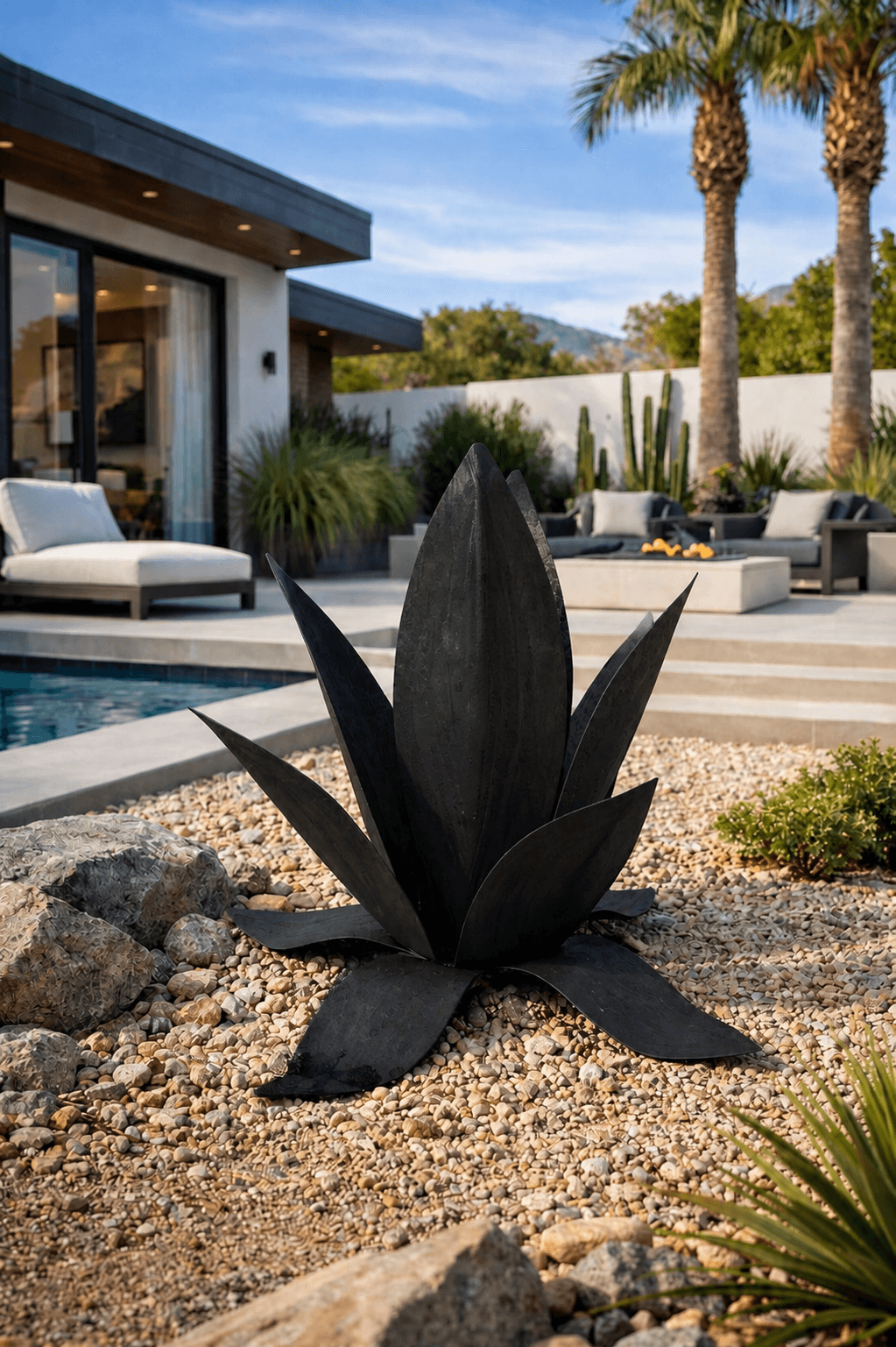 Axel Agave in Matte Black, 12 in