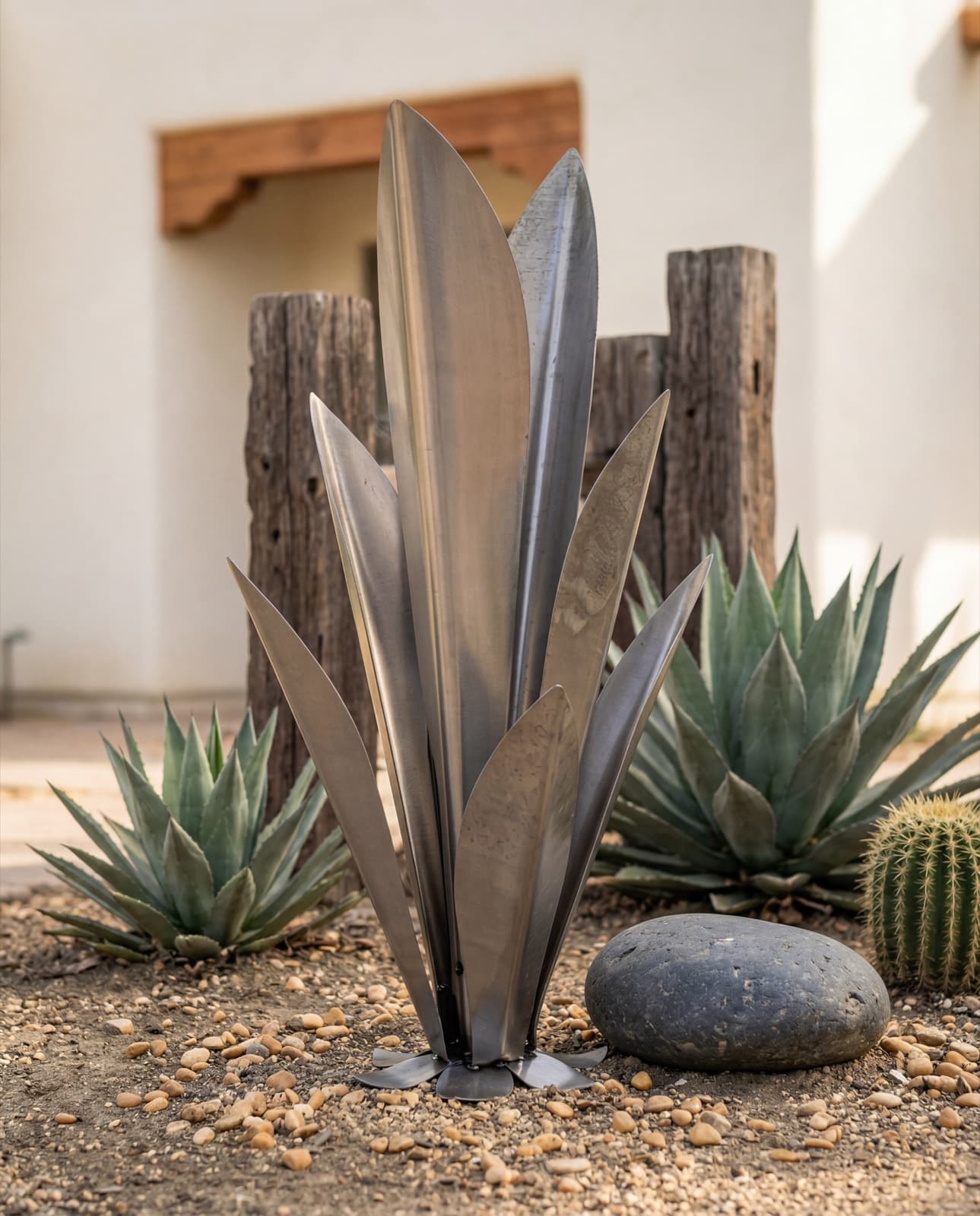 Axel Agave in Silver, 48 in